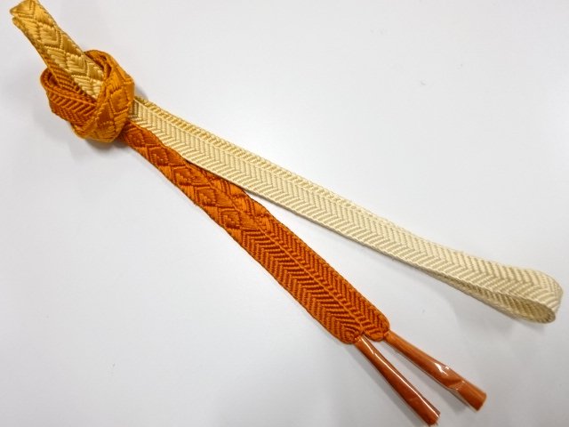 JAPANESE HAND-TIED OBIJIME CORD FOR FURISODE / UNUSED